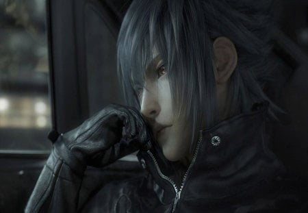 final fantasy - black, game, car, final fantasy