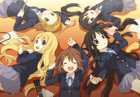 K-ON! - k-on, girls, ritsu, tsumugi, azunyan, k-on girls, mio, yui