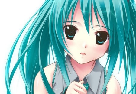 Miku Hatsune - anime, anime girl, miku hatsune, blue, hatsune miku, blue anime girl, miku, blue anime, hatsune