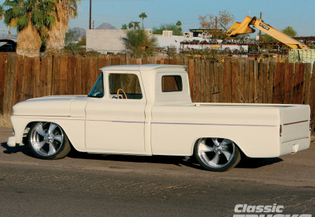 Pass The Buck - white, classic, truck, gm