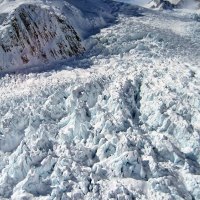 Upper reaches of Franz Joseph Glacier, South Island, New Zealand