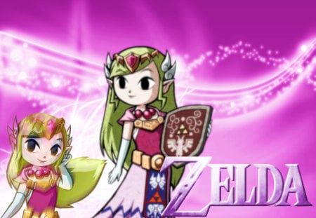 Toon Zelda - toon, zelda, princess zelda, pink