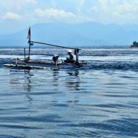 Fisherman, Gili Islands, Lombok, Indonesia