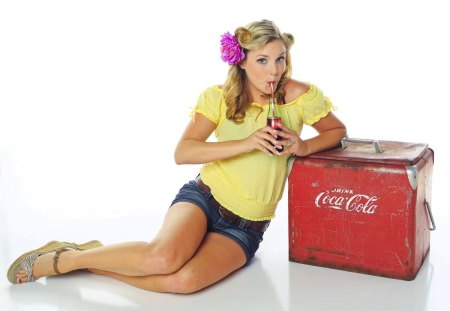 Coke Girl - picture, coke, girl, beautiful