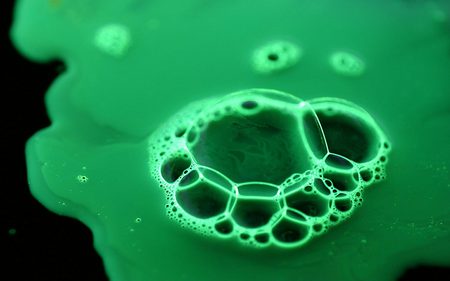 Liquid Green Bubbles