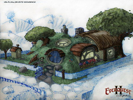 EverQuest II Drawing Board - game design sketches, everquest ii