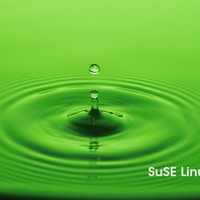 Green Drop SuSE Linux Wallpaper