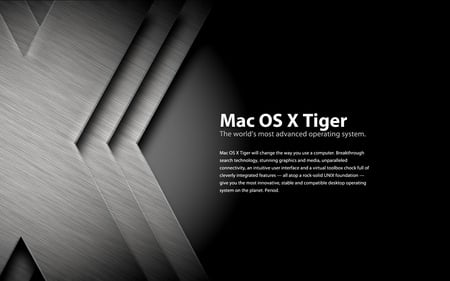 Mac OS X Tiger - apple, mac, os x, tiger