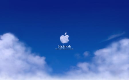 Macintosh - cloud, sky, macintosh, clouds