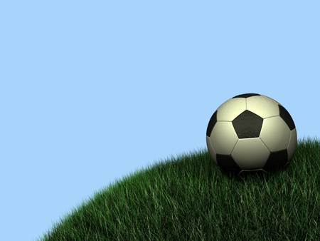 Untitled Wallpaper - soccer ball, 3d, grass