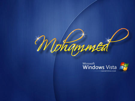 Personalized Vista Wallpaper