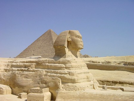 The Sphinx - giza, lion, egypt, pyramids, man