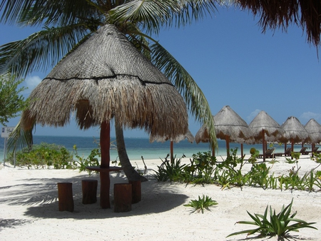 Can We Sit Right Here - beach, sand, sky, ocean