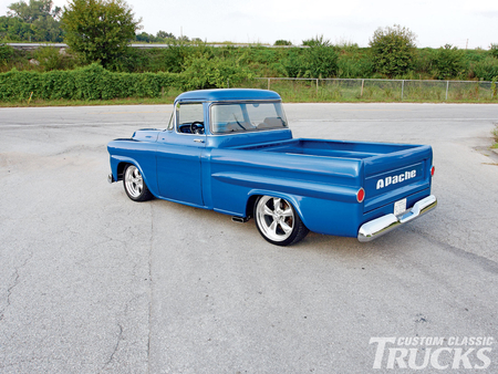 Apache 58 - mag wheels, bowtie, chevy, truck