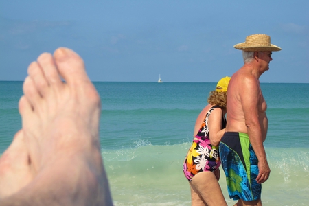 Day at the beach - swimsuits, hats, hanzo, life