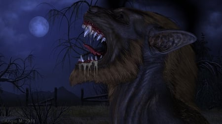 The Curse - werewolf, wolf, beast, dark, monster, fantasy, horror, halloween, lycan