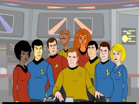 STAR TREK: THE ANIMATED SERIES CREW - usa, entertainment, action, tvshow