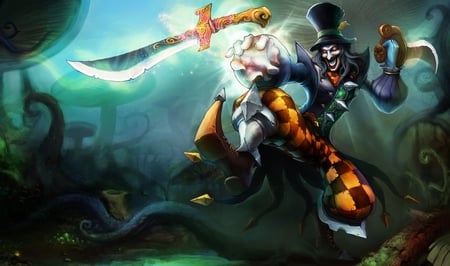 Shaco - assasin, clown, shaco, league of legends