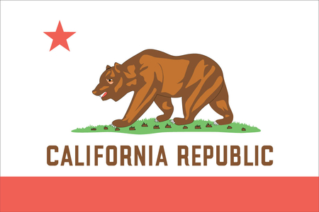 CALIFORNIA STATE FLAG - bear, american, symbol, state, flag