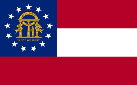 GEORGIA STATE FLAG - flag, stars, symbol, state, georgia