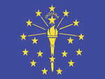 INDIANA STATE FLAG