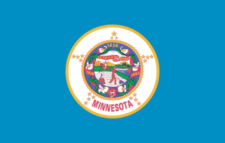 MINNESOTA STATE FLAG - american, symbol, blue, state, flag