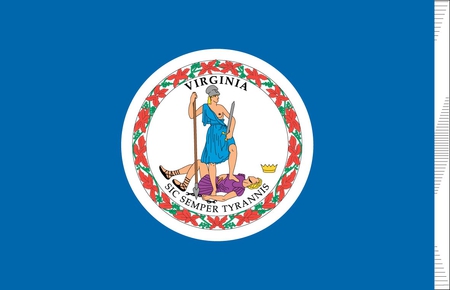 VIRGINIA STATE FLAG - american, symbol, blue, flags, state