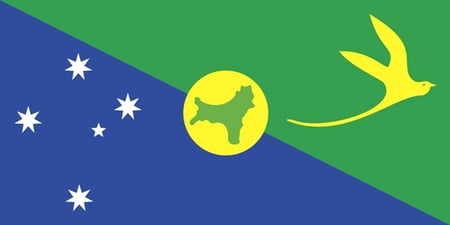 FLAG of CHRISTMAS ISLAND - christmas, blue, flags, green, island