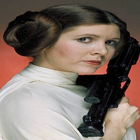 CARRIE FISHER AS PRINCESS LEIA