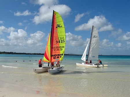 Sailing - beach, sand, sky, ocean