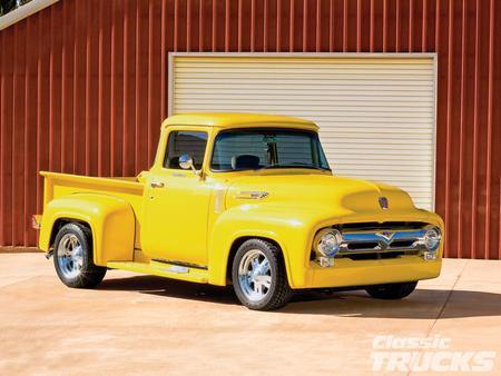 Making It Happen - truck, ford, yellow, classic