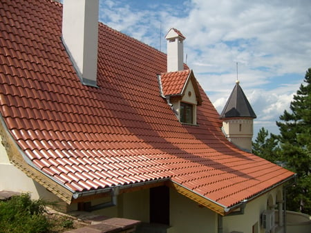 Roof - red, sky, building, roof, photo, photography, nature, bulgaria