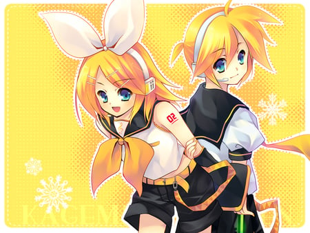 Kagamine Twins - rin, miku, len, luka