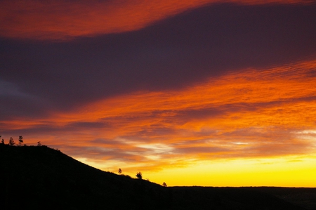 RED SUNRISE - nature, sunrise, sun, light