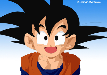 Goten - goten, sky, smile, cute