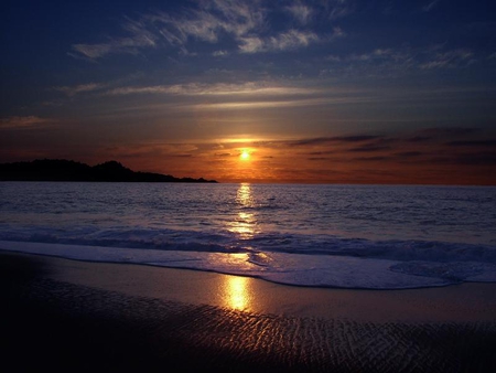 Gentle Sunset - sky, ocean, water, sunset