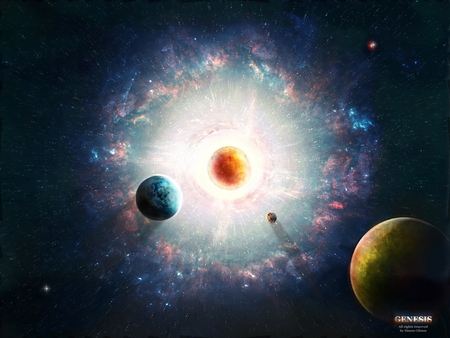 Univers - art, digital, planet, space