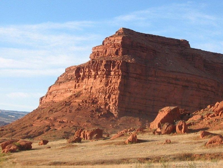 Rock - sky, rock, canyon, ground