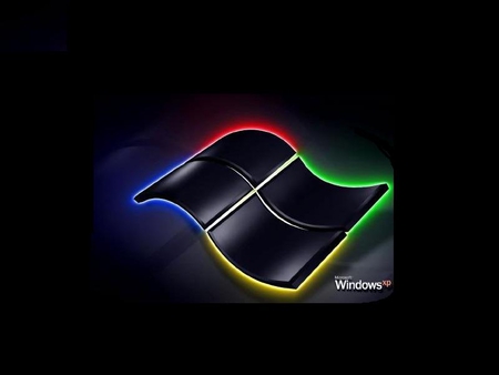 Windows XP - computer, black, colors, windows