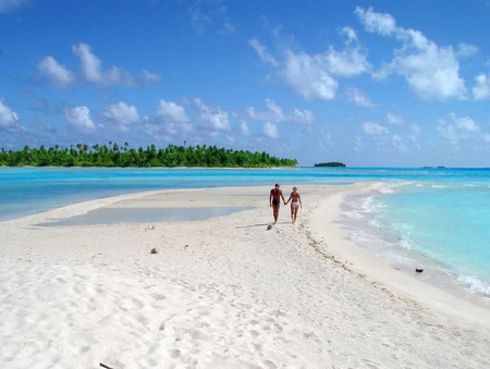 Honeymoon Couple - beach, sand, sky, water