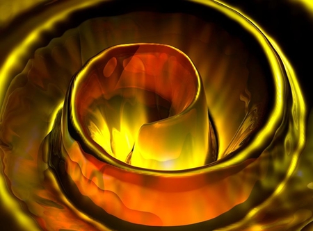 Gold - abstract, 3d, gold, other