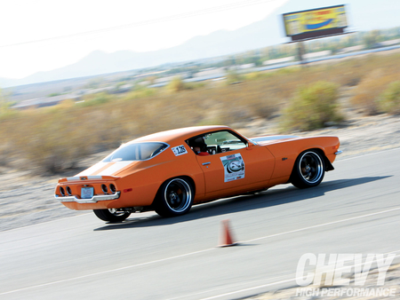 Peeled - orange, bowtie, camaro, gm