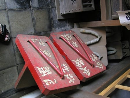 Traditional Geisha Geta's - shoes, geisha, wood, japanese