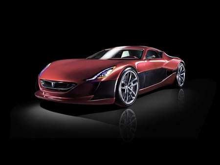 Rimac Concept one - one, 2013, concept, red, rimac