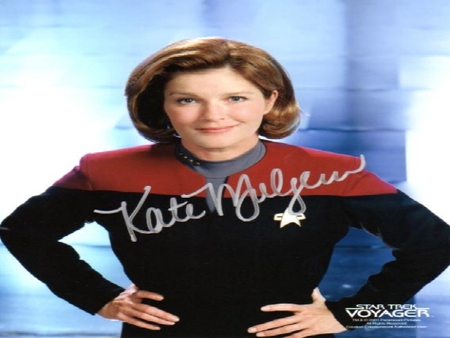 KATE MULGREW AS 'HUMAN' KATHRYN JANEWAY - usa, entertainment, action, tvshow