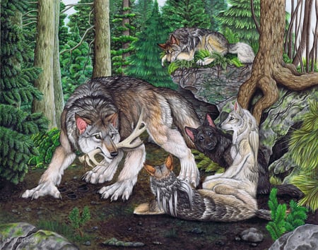 Sir loki's pack - wolves, werewolves, hunting, forests, loki