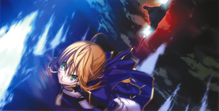 Saber - saber, knight, fantasy, original, armor, fate stay night, anime warrior, blonde hair, anime