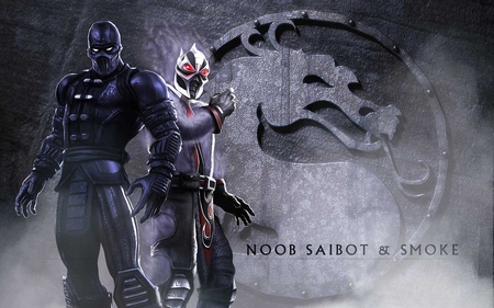 Noob Saibot and Smoke - noob saibot, mortal, smoke, kombat, deception