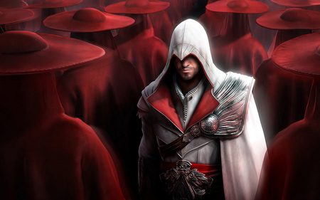 Ezio Among the Red - assassins, creed, red, ezio