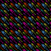 colorfull skelettons rainbow bg